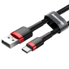 BASEUS Cafule kabel USB / USB-C Quick Charge 3.0 2m, černý/červený 