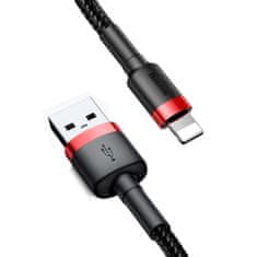 BASEUS Cafule kabel USB / Lightning QC3.0 2m, černý/červený