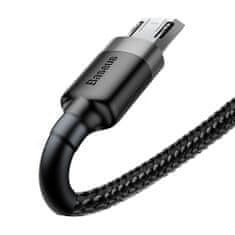 BASEUS Cafule kabel USB / Micro USB 2A 3m, černý/šedý