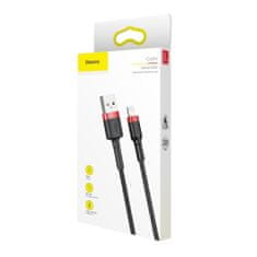 BASEUS Cafule kabel USB / Lightning QC3.0 2m, černý/červený