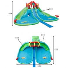 Happy Hop GIGANT vodní zábavný park s obřími skluzavkami, skákací nafukovací hrad