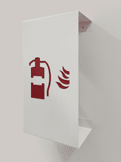 Designový nástěnný stojan pro HP Huracan - červeno-bílý