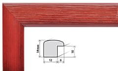 ZEP Rámeček červené dřevo 10x15