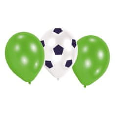 Amscan Latexové balónky na fotbalovou párty 6ks 22,8cm 