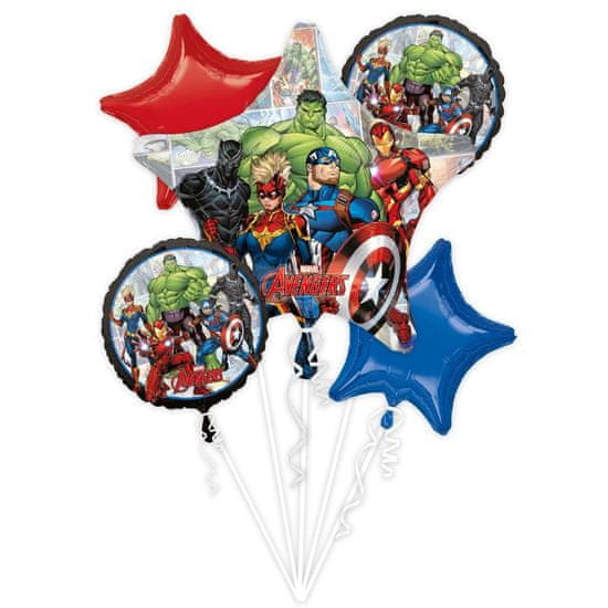 Amscan Fóliové balónky sada 5ks Avengers