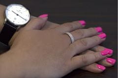 Beneto Stříbrný prsten se zirkony AGG325 (Obvod 52 mm)