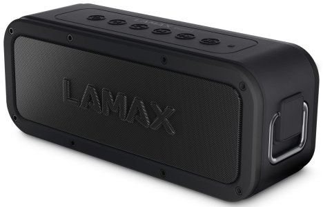 výkonný přenosný Bluetooth reproduktor lamax storm1 výkon 40w znělý zvuk ip67 ochrana vůči vodě voděodolný výdrž 15 h nfc prostorový zvuk hall super bass usb-c slot microSD kabelové připojení dosah 15 m