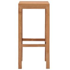 Vidaxl Barové stoličky 4 ks masivní teakové dřevo