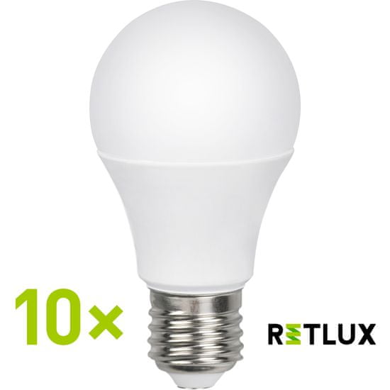 Retlux RLL 245 A60 E27 12W teplá bílá, 10 ks