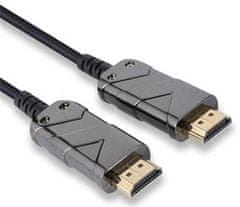 PremiumCord Ultra High Speed HDMI 2.1 optický fiber kabel 8K @ 60 Hz, zlacené 15 m kphdm21x15 - zánovní