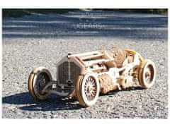 UGEARS U-9 Grand Prix Auto - dřevěný DIY mechanický model - 3D puzzle