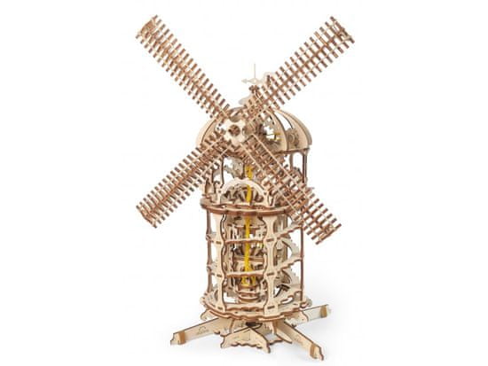 UGEARS 3D pohyblivé mechanické puzzle ze dřeva Větrný mlýn