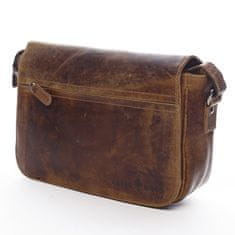 Green Wood Menší praktická kožená crossbody Jeanne Green Wood, světle hnědá