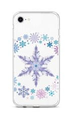 TopQ Kryt iPhone SE 2020 silikon Snowflake 49571
