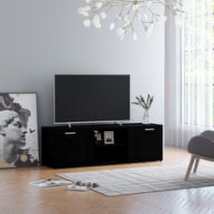 Greatstore TV stolek černý 120 x 34 x 37 cm dřevotříska