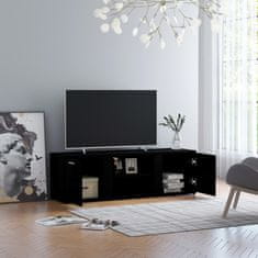 Greatstore TV stolek černý 120 x 34 x 37 cm dřevotříska