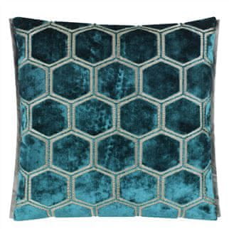 Designers Guild Dekorační polštář MANIPUR 43 x 43 cm, azure