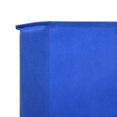 Petromila 5dílná zástěna proti větru textil 600 x 160 cm azurově modrá