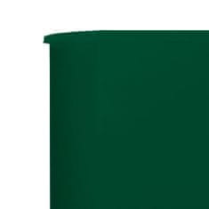Greatstore 3dílná zástěna proti větru textil 400 x 80 cm zelená
