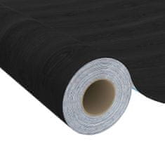 Vidaxl Samolepící tapety na nábytek 2 ks tmavé dřevo 500 x 90 cm PVC
