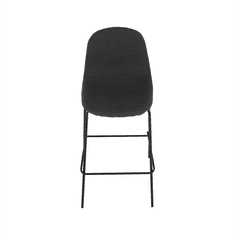 BPS-koupelny Barová židle, tmavě šedá látka / kov, MARIOLA 2 NEW