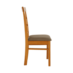 KONDELA Židle, třešeň /béžovohnedá, GRID NEW