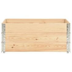 Greatstore Paletové nástavce 3 ks 100 x 150 cm masivní borové dřevo