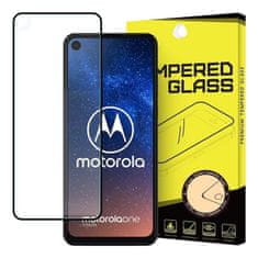 MG Full Glue Super Tough ochranné sklo na Motorola One Action / One Vision, černé