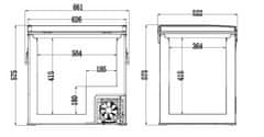 Compass Chladící box BIG FRIDGE kompresor 60l 230/24/12V -20°C APP