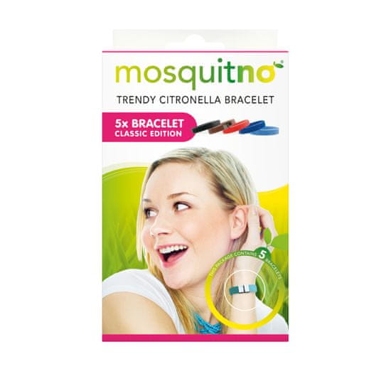 MosquitNo Classic Náramky s citronelou (5 ks)