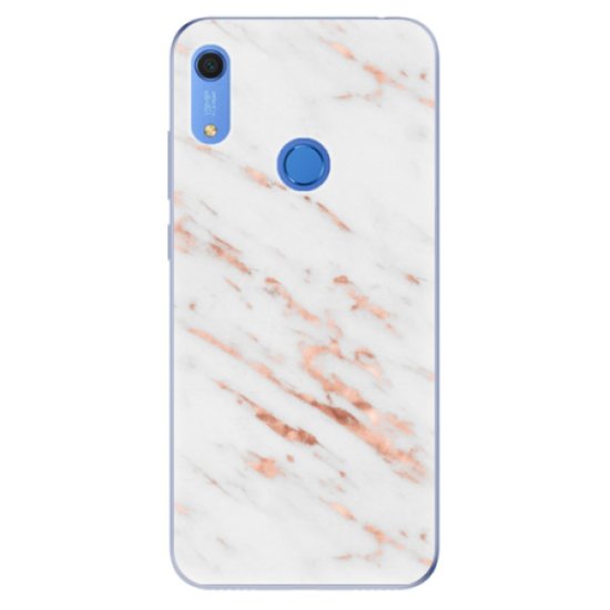 iSaprio Silikonové pouzdro - Rose Gold Marble pro Huawei Y6s