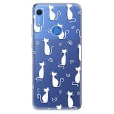 iSaprio Silikonové pouzdro - Cat pattern 05 - white pro Huawei Y6s