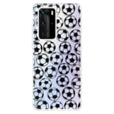 iSaprio Silikonové pouzdro - Football pattern - black pro Huawei P40 Pro