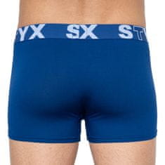 Styx 3PACK pánské boxerky sportovní guma modré (G9676869) - velikost XL