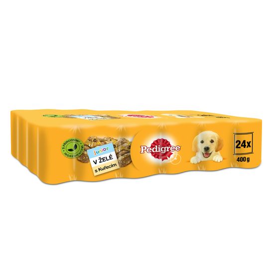 Pedigree konzerva kuřecí v želé pro štěňata 24x400 g