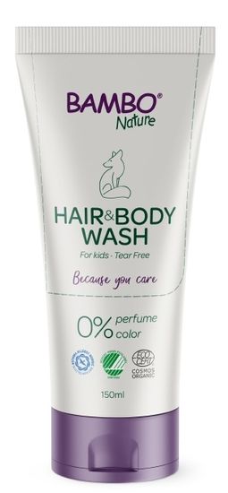 Bambo Nature Mycí gel na vlasy a tělo, 150 ml, neparfémovaný