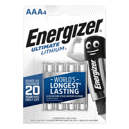 HJ  Baterie AAA/FR03 ENERGIZER Ultimate LITHIUM L92 4ks (blistr)