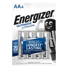 HJ  Baterie AA/FR6 ENERGIZER Ultimate LITHIUM 4ks (blistr)