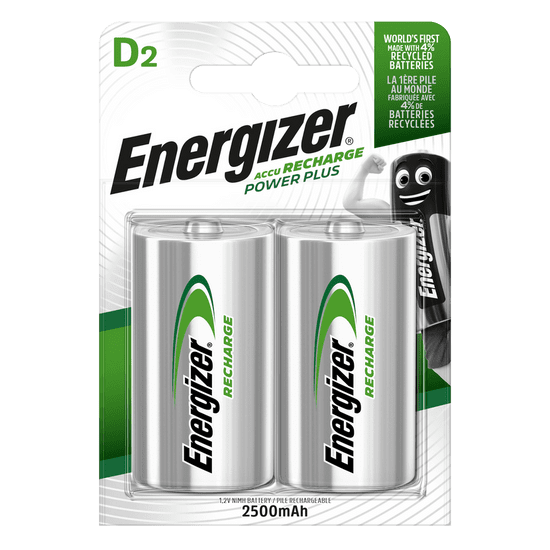 HJ  Baterie HR20/D 2500mAh ENERGIZER NiMH 2ks (blistr)