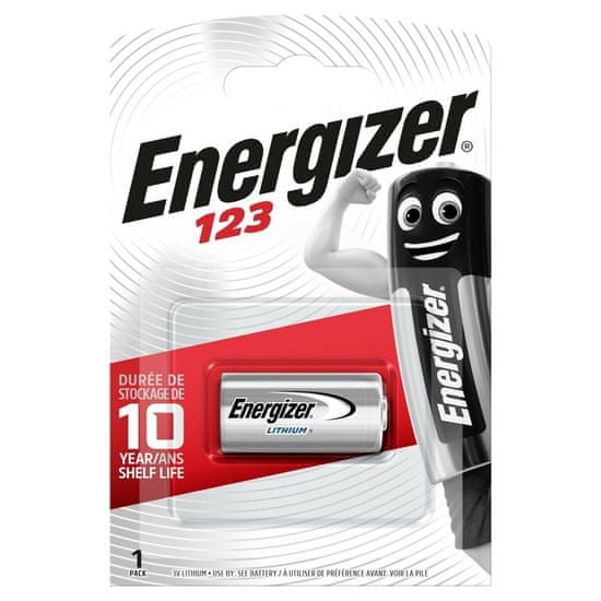 HJ  Baterie 3V CR123 ENERGIZER 1ks (blistr)