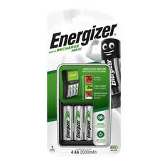 HJ  Kompaktní nabíječka baterií Energizer Maxi + 4 x baterie AA 2000mAh