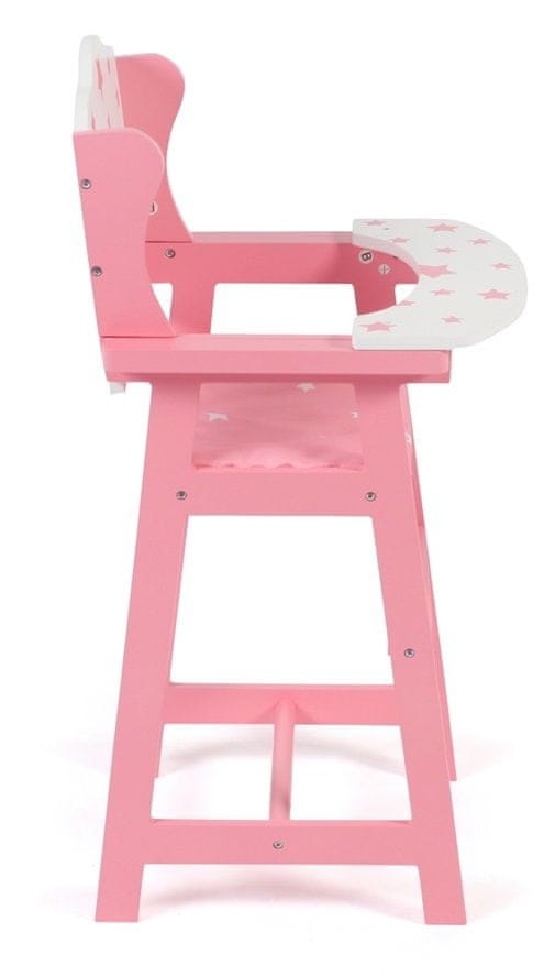 Bayer Chic Jídelní židlička hvězdičky růžové
