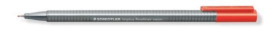 Staedtler Liner "Triplus 334", neon červená, 0,3 mm, 334-201