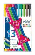 Staedtler Liner "Triplus 334 Box" set 10+3, různé barvy, 0,3mm 334 TB13