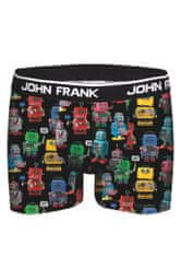 John Frank Pánské boxerky JFBD285, Černá, XL