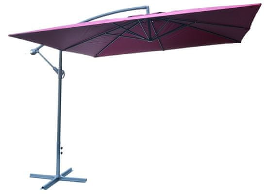 Rojaplast Slunečník 8080 boční (270x270cm) bordo