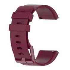 BStrap Silicone (Large) řemínek na Fitbit Versa / Versa 2, wine red