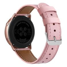 BStrap Leather Italy řemínek na Samsung Galaxy Watch Active 2 40/44mm, pink