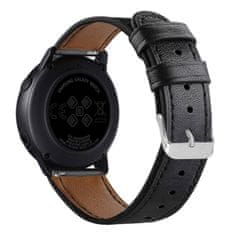 BStrap Leather Italy řemínek na Samsung Galaxy Watch Active 2 40/44mm, black