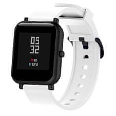 BStrap Silicone řemínek na Xiaomi Amazfit GTS, white